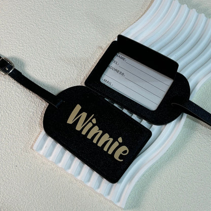 Personalised Leather Luggage Tag