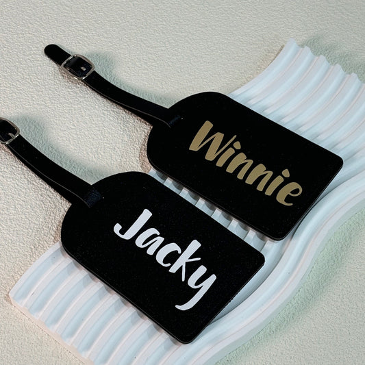 Personalised Leather Luggage Tag