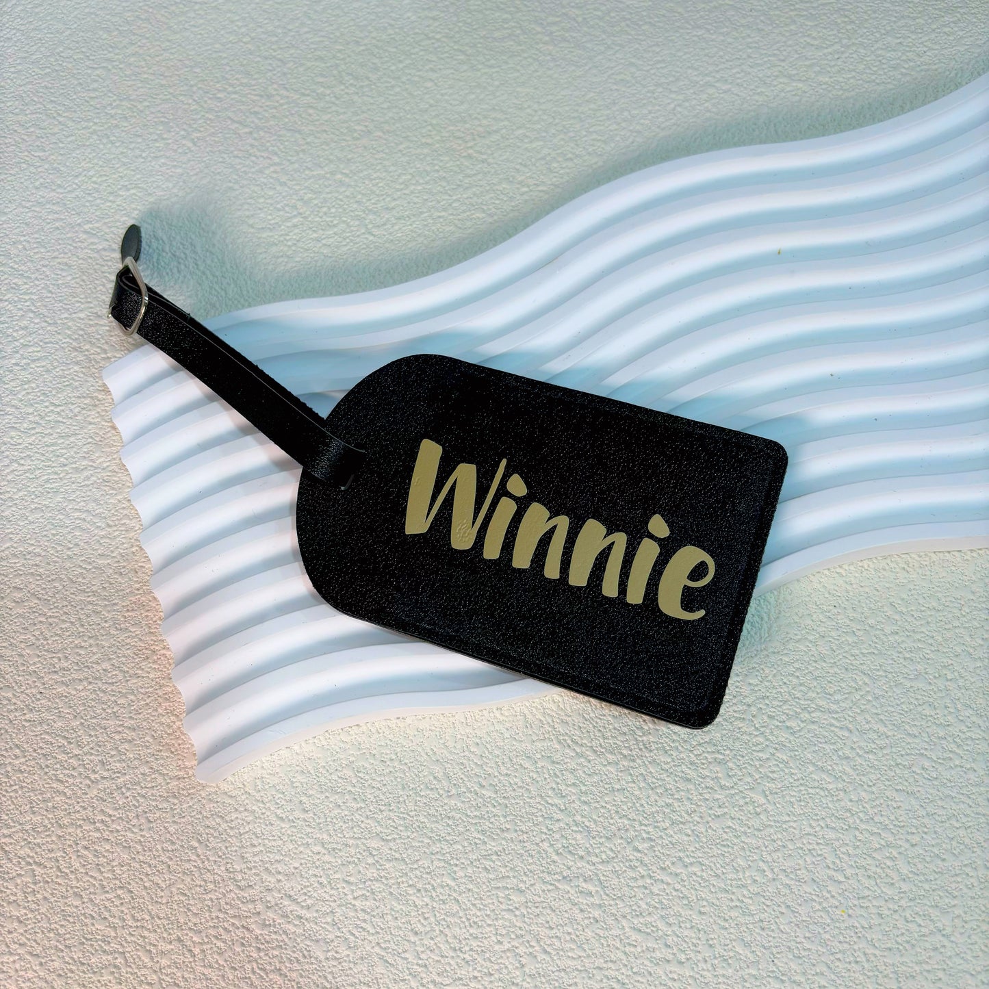 Personalised Leather Luggage Tag