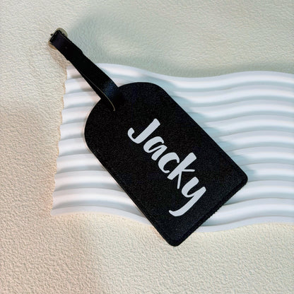 Personalised Leather Luggage Tag