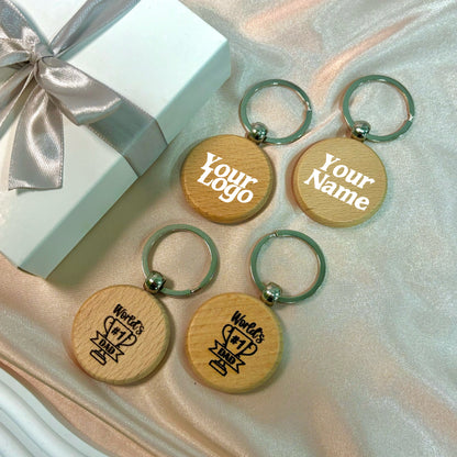 Personalised Wooden Keychain